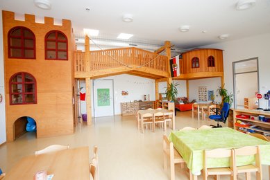 Gruppenraum der Kindertagesstätte Sankt Hildegard in Memmingen