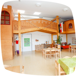 Die Raumgestaltung in der Kindertagesstätte Sankt Hildegard in Memmingen