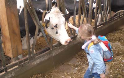 Kita Memmingen Vorschulkinder  Bauernhofbesuch 2017